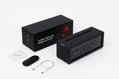 Humidificador Llama con Difusor de Aromas y Luz LED