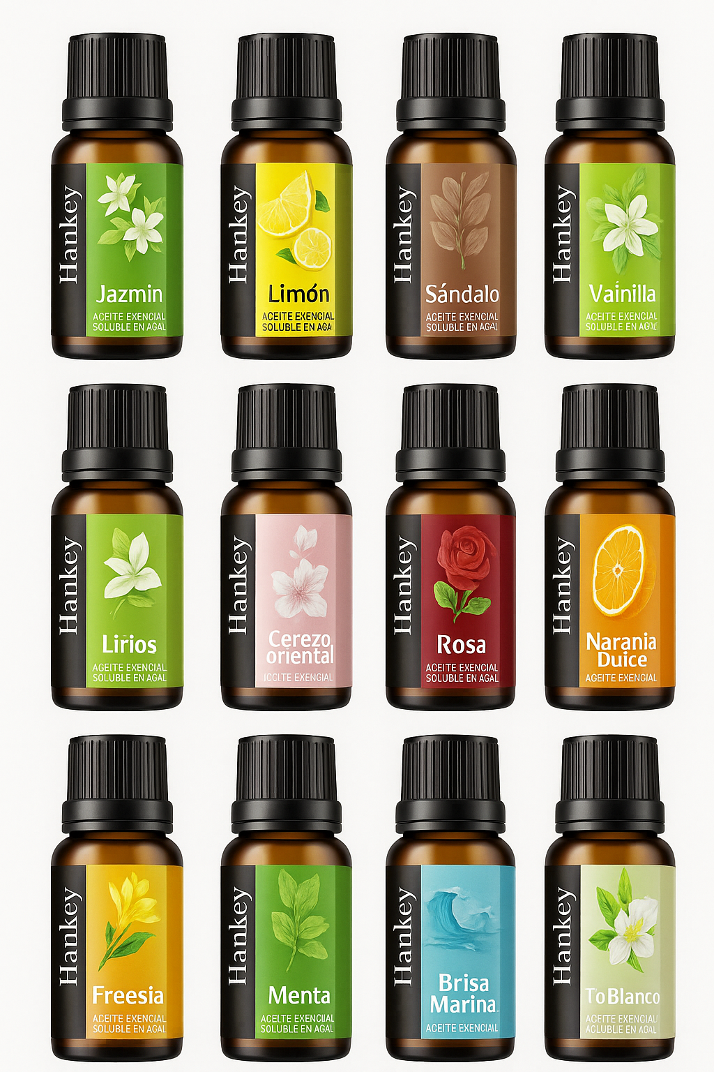 Aceites Esenciales Aromáticos 10 ml para Humidificador